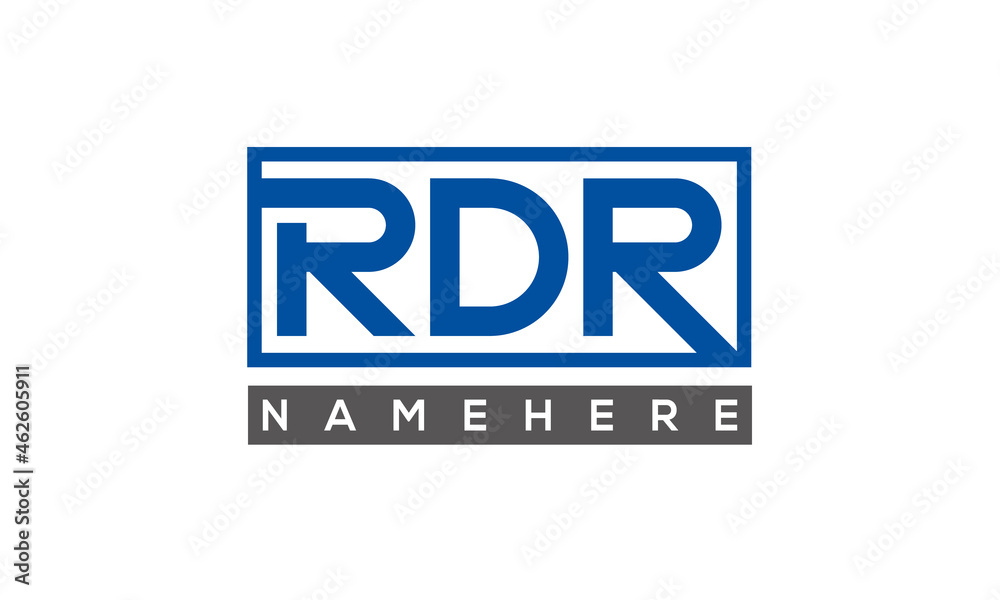 RDR creative three letters logo