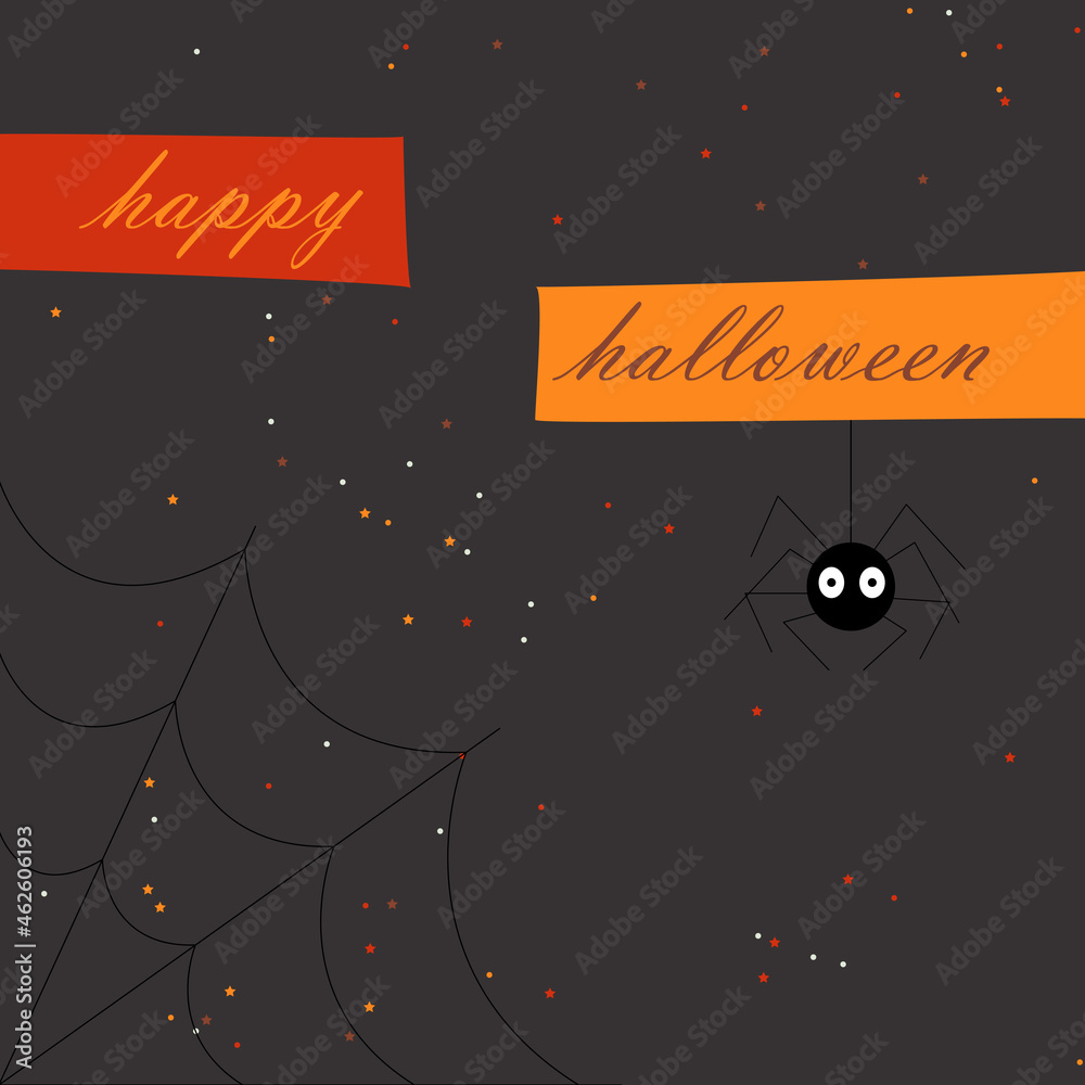 Naklejka premium cute halloween spider