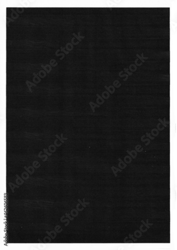 Realistic Paper Copy Scan Texture Photocopy. Real Grunge Edges. Rough Black Distressed Noise Grain Overlay Texture.