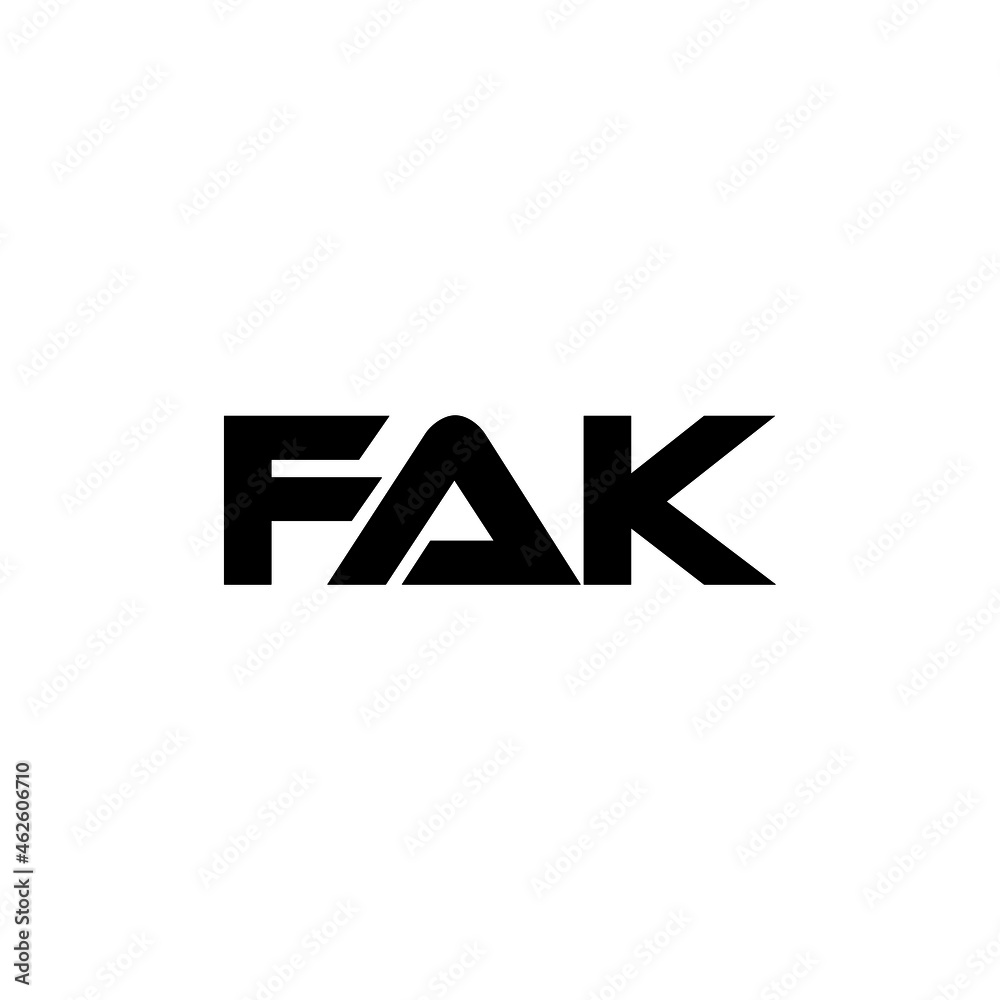 FAK letter logo design with white background in illustrator, vector logo modern alphabet font overlap style. calligraphy designs for logo, Poster, Invitation, etc. FAK letter logo design with white background in illustrator, vector logo modern alphabet font overlap style. calligraphy designs for logo, Poster, Invitation, etc.