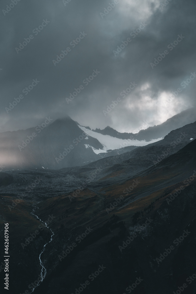 atmosphere clouds in mountains