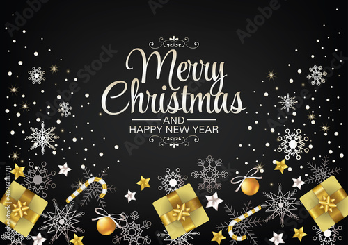 merry christmas art vector background