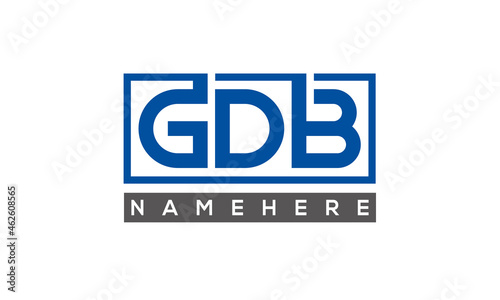 GDB creative three letters logo
