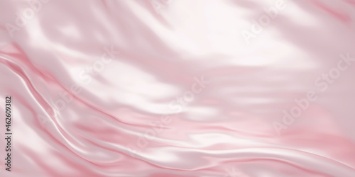 Pink fabric background with copy space 3D render