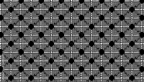 Vector lace pattern with geometric elements.