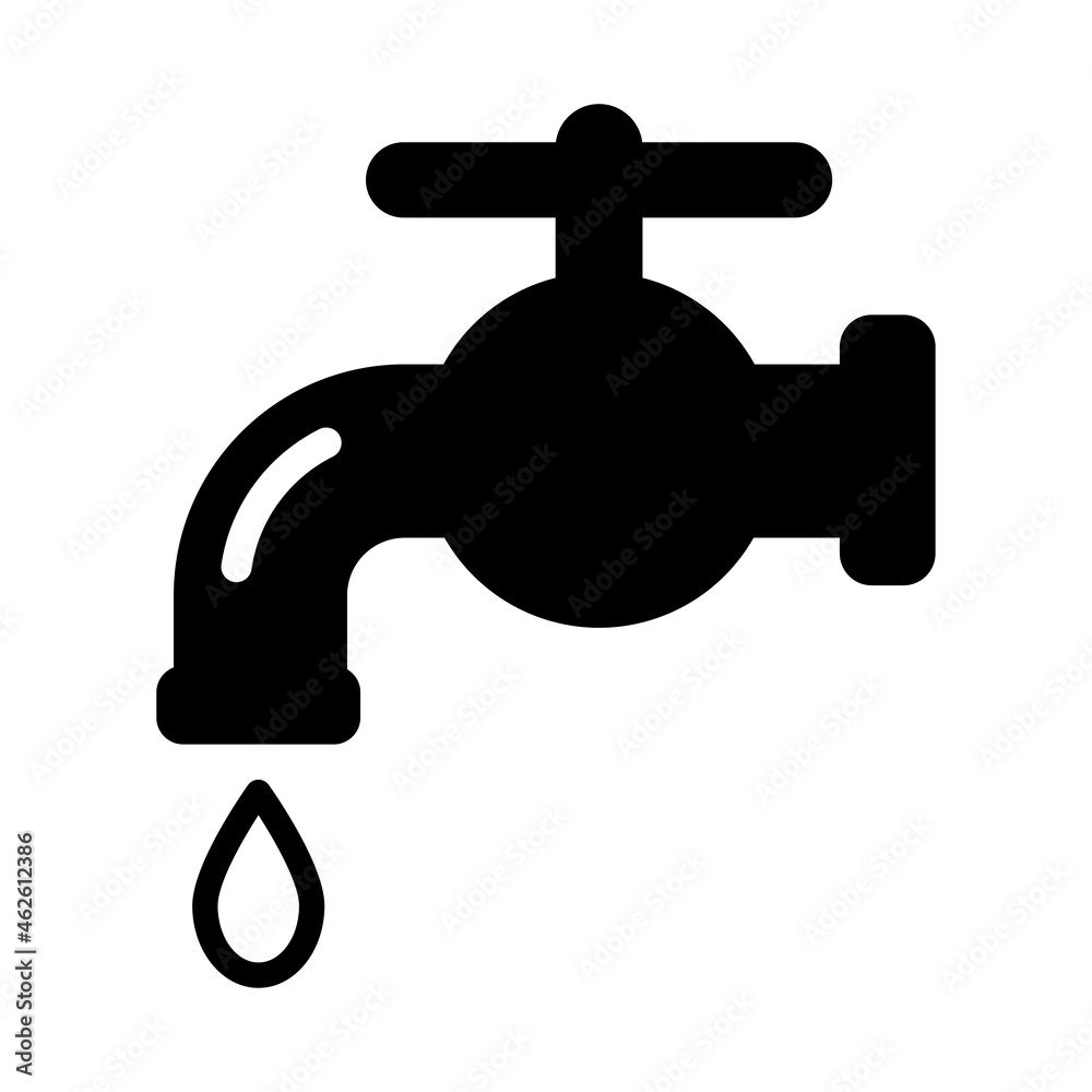 水漏れ蛇口のアイコン 水漏れ蛇口のアイコン