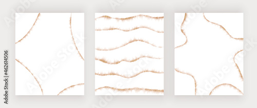 Rose gold watercolor glitter lines
