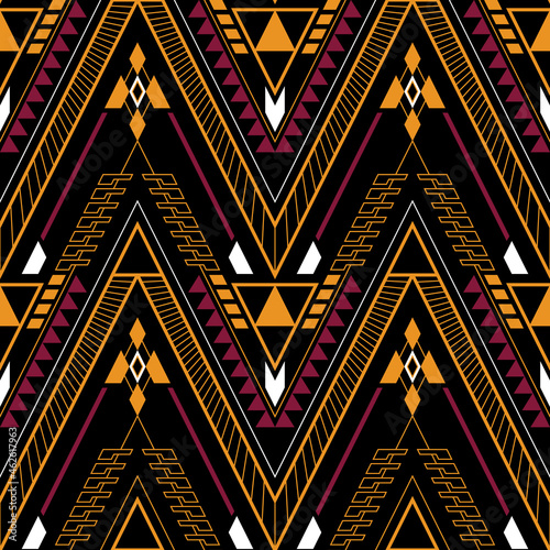 Geometric ethnic seamless pattern.