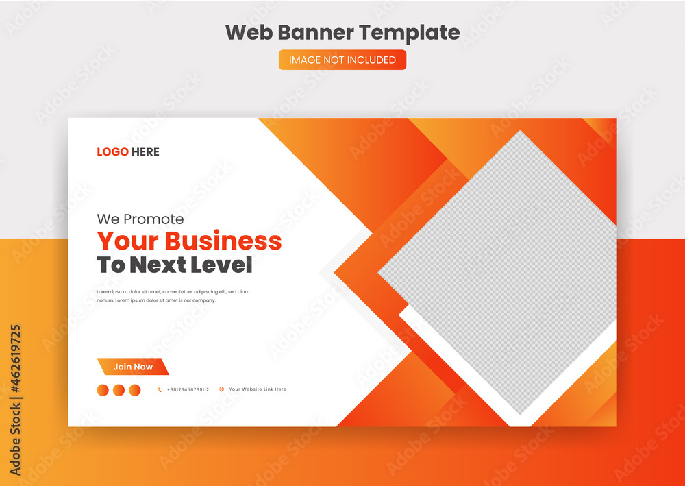 Corporate social media web cover banner and youtube thumbnail template design