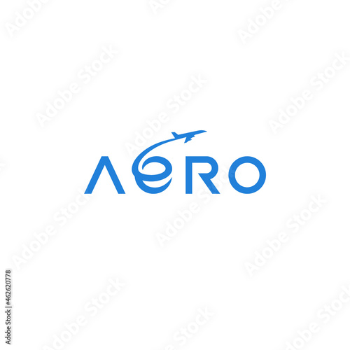 Aero wordmark, company logo design. photo