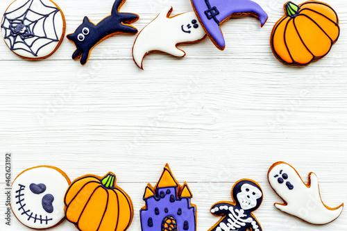Funny gingerbread cookies for Halloween party