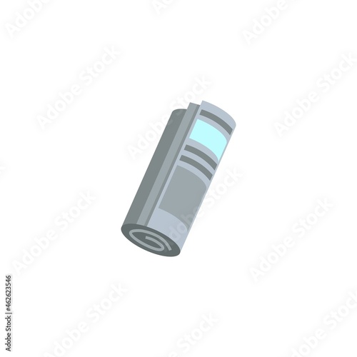 Flat design Newspaper vector illustration, rolled newspaper icon