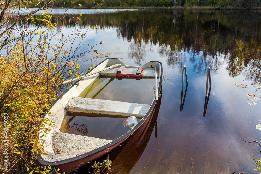 boat on the lake