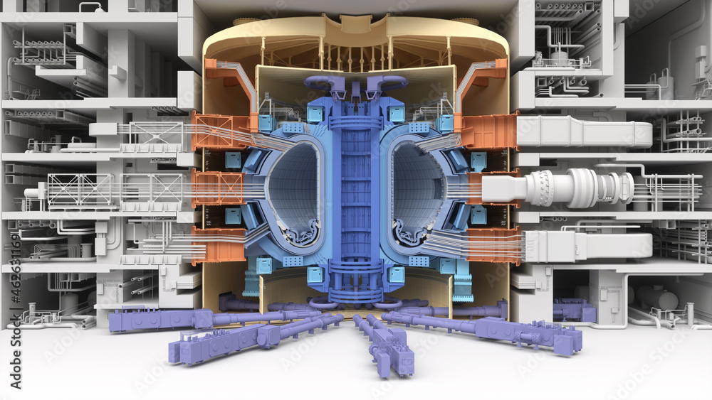 ITER Fusion Reactor. Tokamak. Thermonuclear Experimental Power Plant ...