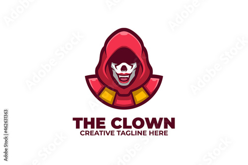 Creepy Clown Mascot Logo