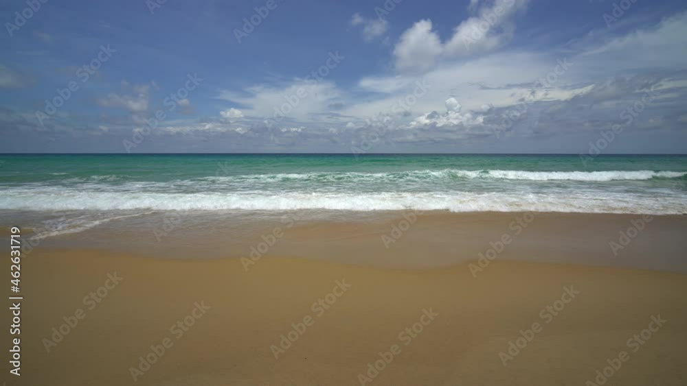 Beach sea sand and sky
