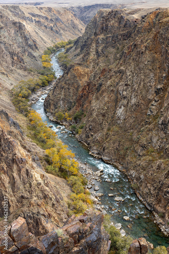 The Charyn river flows through the Charyn National Park and merges into the Ili River, which is considered to be the largest artery of Lake Balkhash.