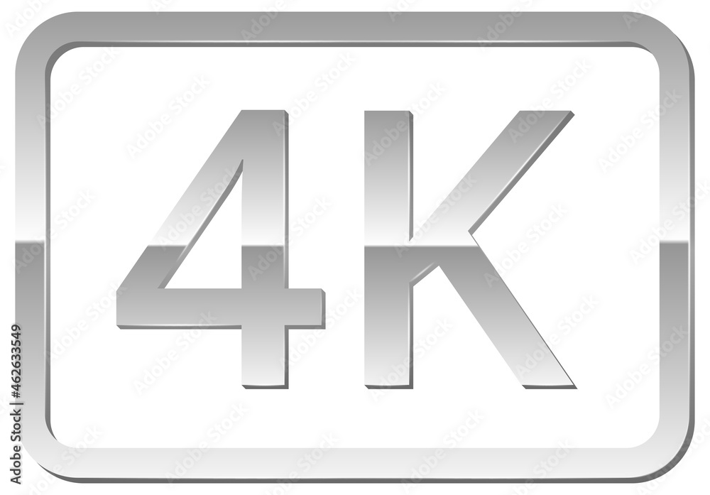 Ultra HD 4K icon Stock Vector | Adobe Stock