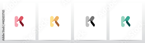 Bone On Letter Logo Design K