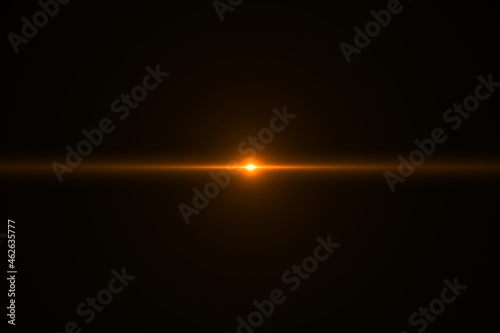 digital lens flare in black background