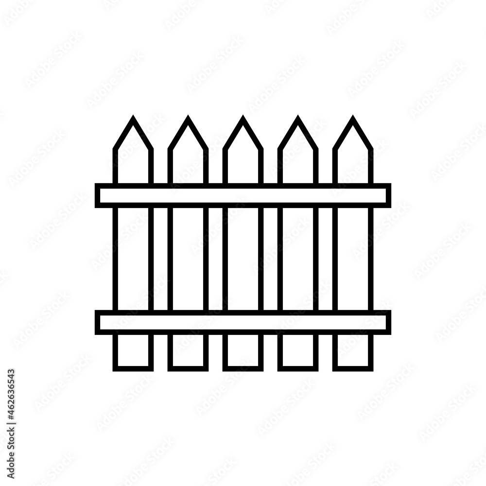 Fence line icon Fence line icon