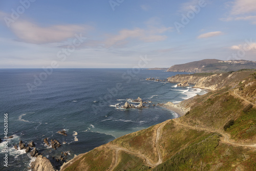 Mesmerizing view of a beautiful seascape in Loiba, Galicia, Spain photo