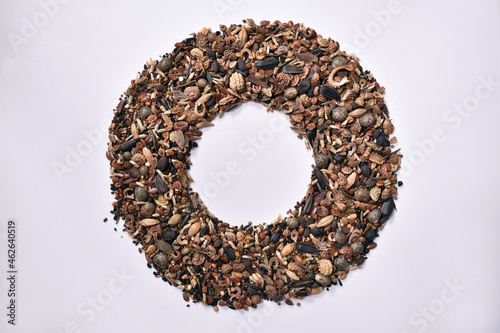 wildflower seeds circle