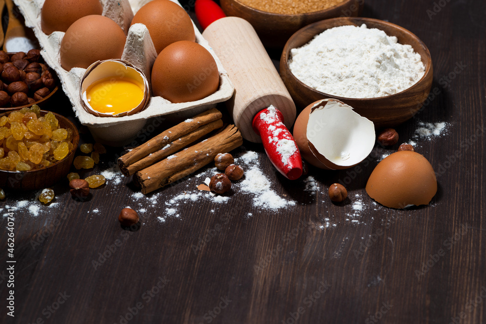 fresh eggs and baking ingredients fresh eggs and baking ingredients