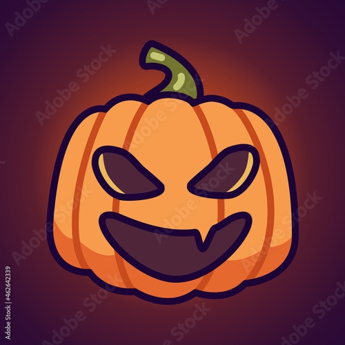 Halloween Funny Face October Pumpkin version 6