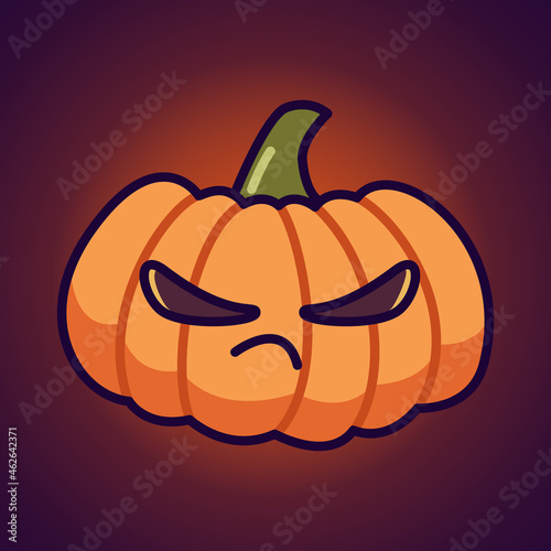 Halloween Funny Face October Pumpkin version 7