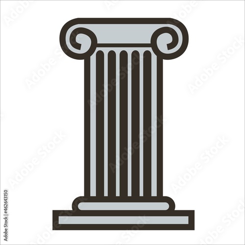 greek style pillar vector design