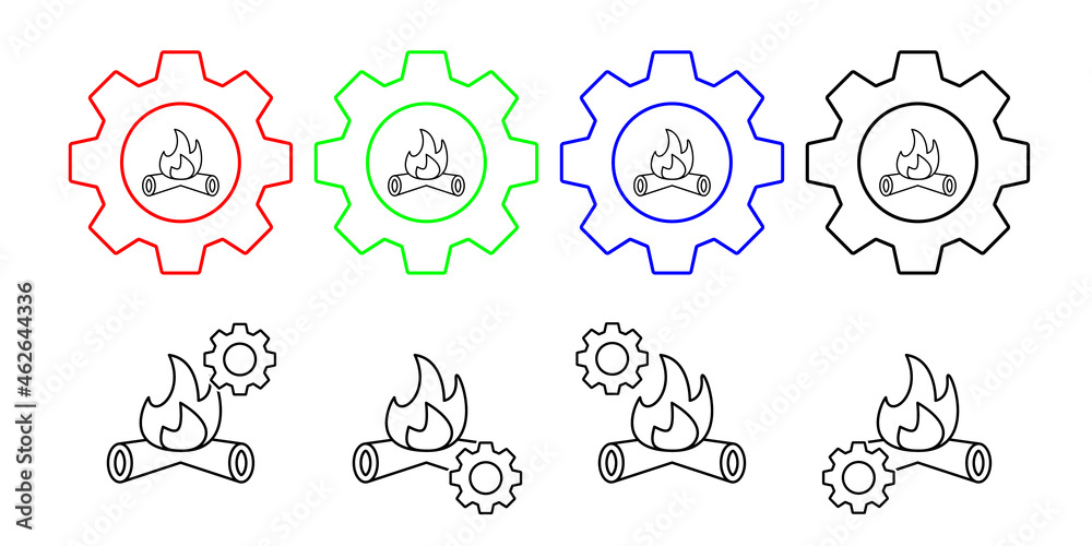Bonfire, energy vector icon in gear set illustration for ui and ux, website or mobile application Bonfire, energy vector icon in gear set illustration for ui and ux, website or mobile application