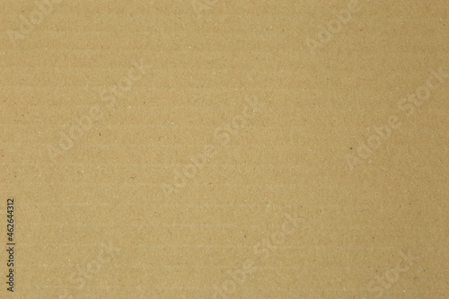Corrugated cardboard box with horizontal line structure photographed in top view