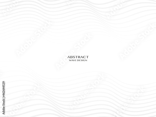 Abstract grey and white waves background. Template line texture for banner and brochure. Vector business illustration
