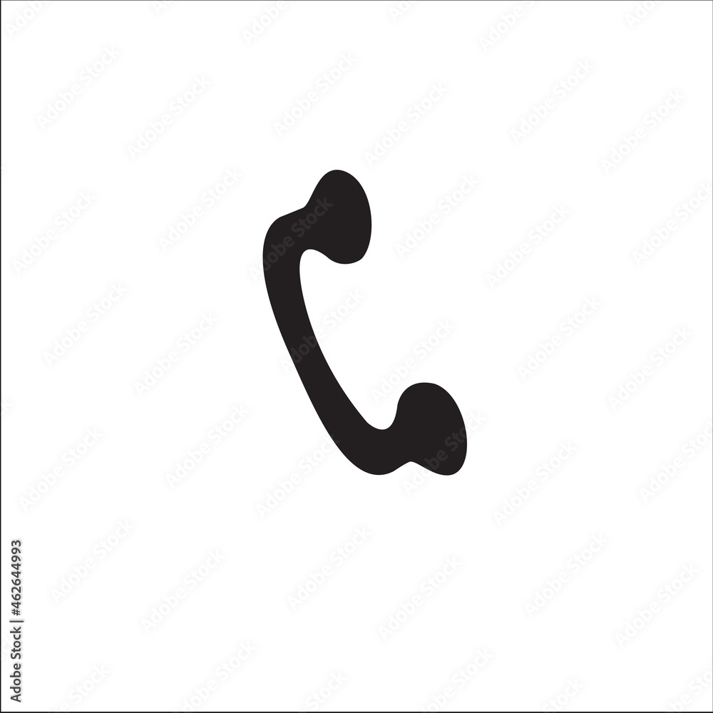 Phone icon vector isolated on white background. Trendy phone icon in flat style. Phone icon template for app, ui and logo. Icon phone for your web site. Modern phone icon