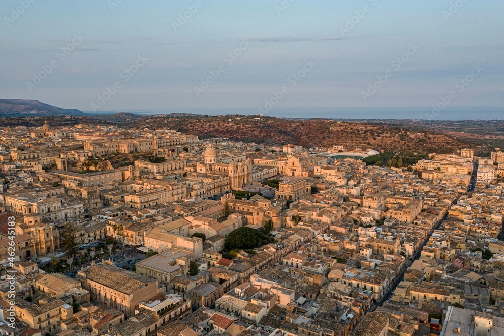 Noto vista dall'alto con il drone - Sicilia