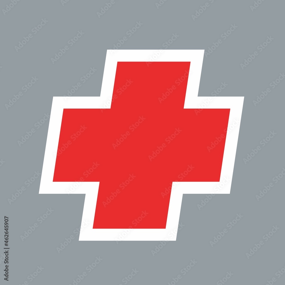 Obraz premium crossed plus sign vector design