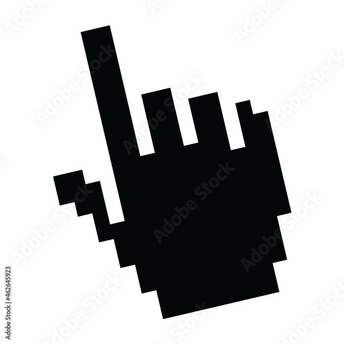 hand cursor pointing icon vector design