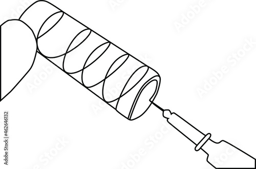 while taking the vaccine from the vaccine tube. Vaccination therapy for health and disease prevention. Vaccine for covid 19 virus.