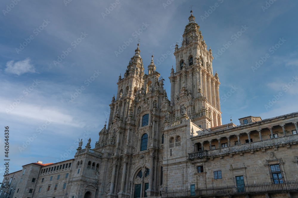 Cathedral of Santiago de Compostela in Galicia, Spain
