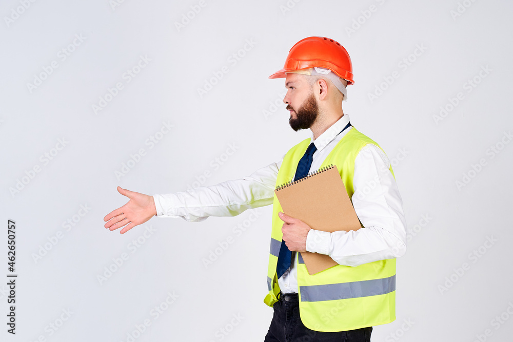 Profession builder, construction and building concept background.