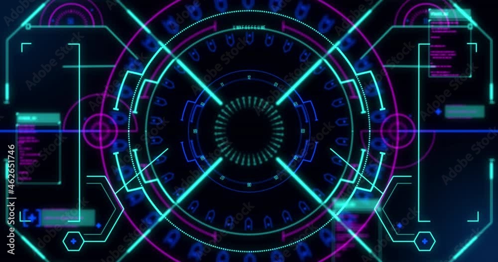 Animation of scope scanning with data processing Animation of scope scanning with data processing