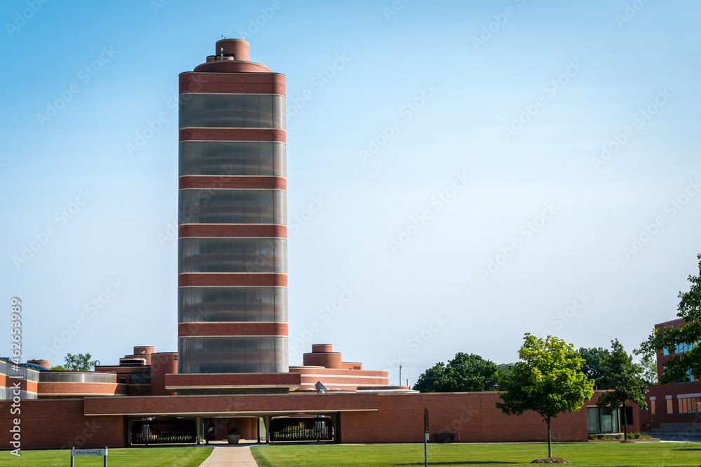 Racine, WI, USJuly 17, 2021 Johnson Wax Headquarters in Racine