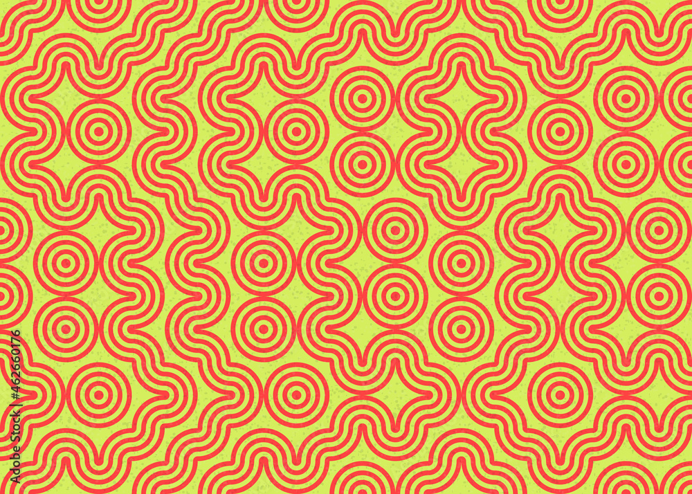 Abstract Geometric Pattern generative computational art illustration