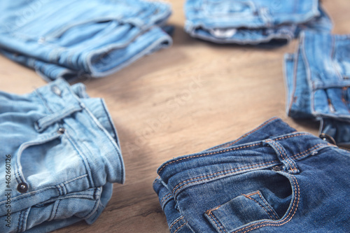 jeans on the table