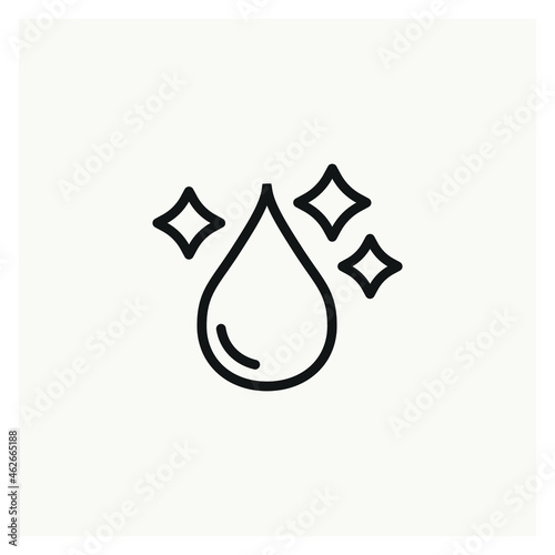 Clean Pure Water icon sign vector