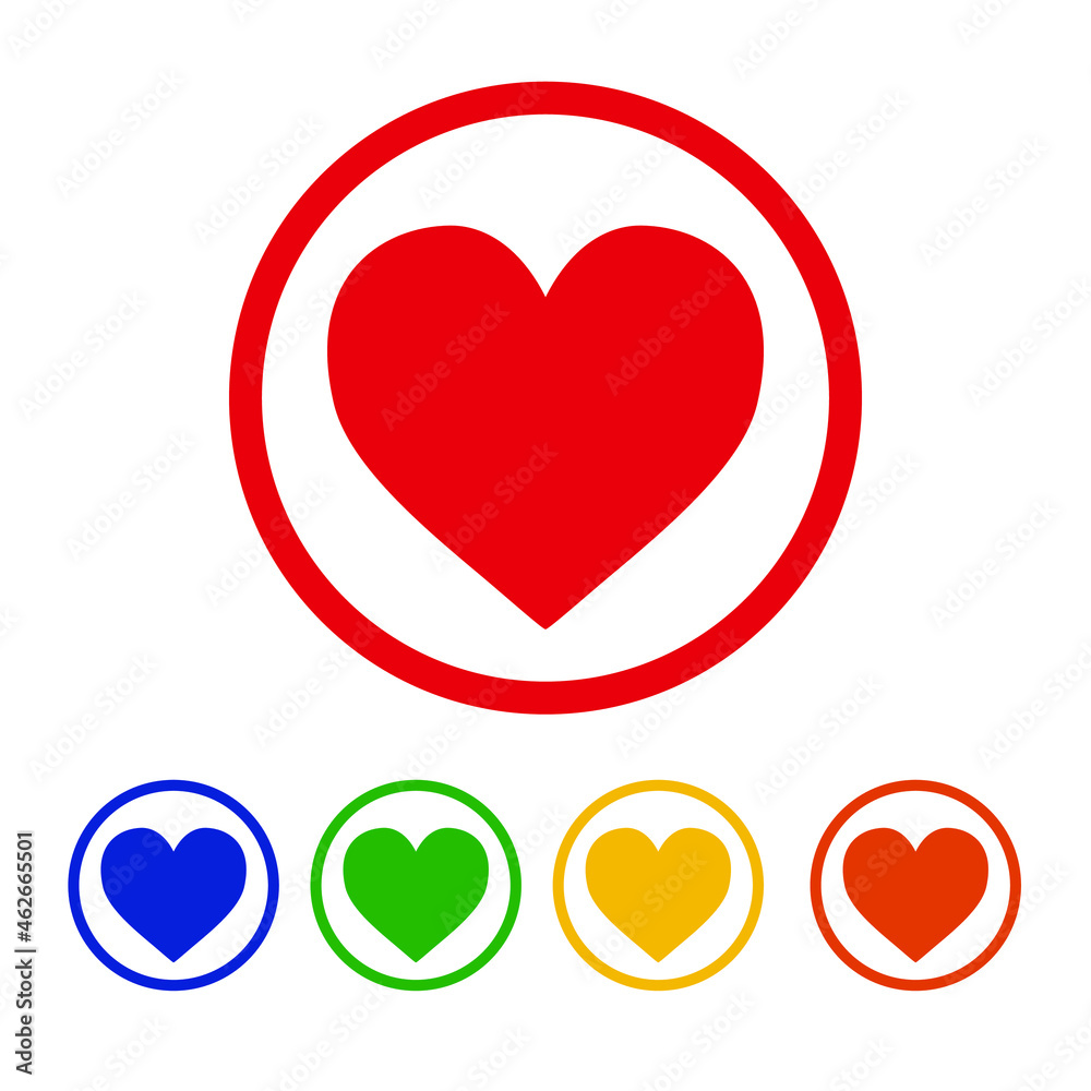 set of hearts icons love symbol colorful love and hate isolated on white background vector graphics set of hearts icons love symbol colorful love and hate isolated on white background vector graphics