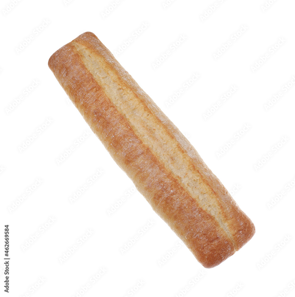 Tasty baguette isolated on white. Fresh bread Tasty baguette isolated on white. Fresh bread
