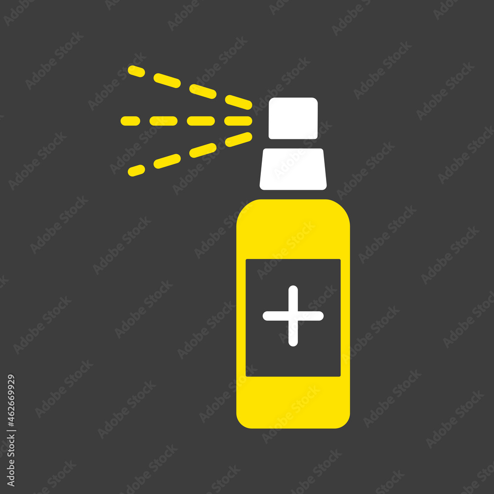 Anti-bacterial sanitizer spray, hand sanitizer icon Anti-bacterial sanitizer spray, hand sanitizer icon