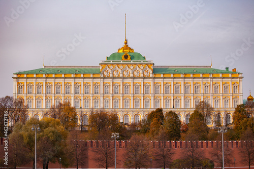 the grand Kremlin palace in autumn